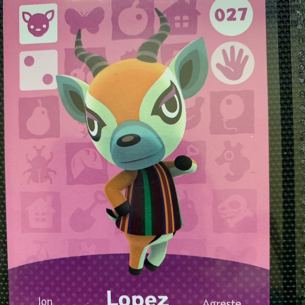 Lopez 027 - Nintendo Animal Crossing amiibo card